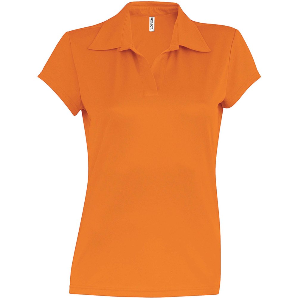 Proact Short Sleeve Sport Polo Orange XL Femme