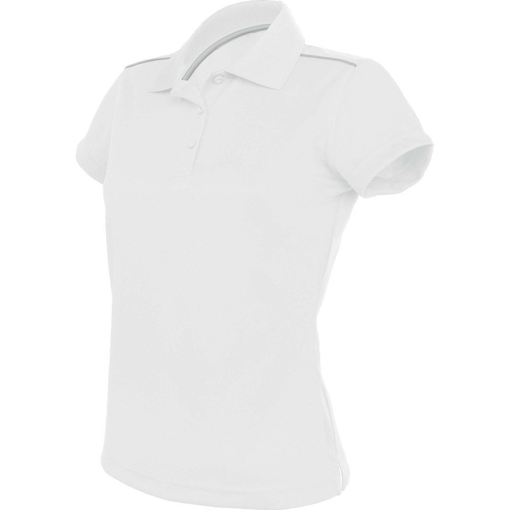 Proact Short Sleeve Polo Shirt Blanc M Femme