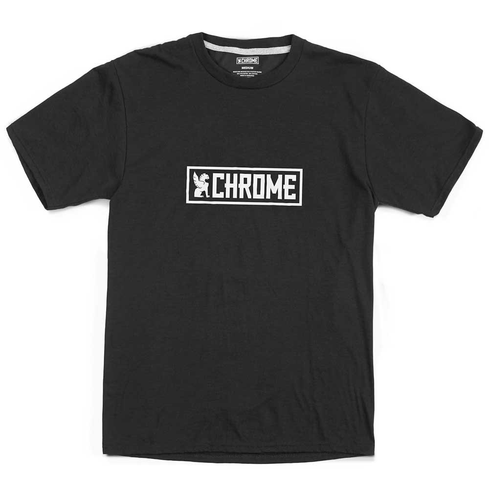 Chrome T-shirt à Manches Courtes Horizontal Border L Black / White