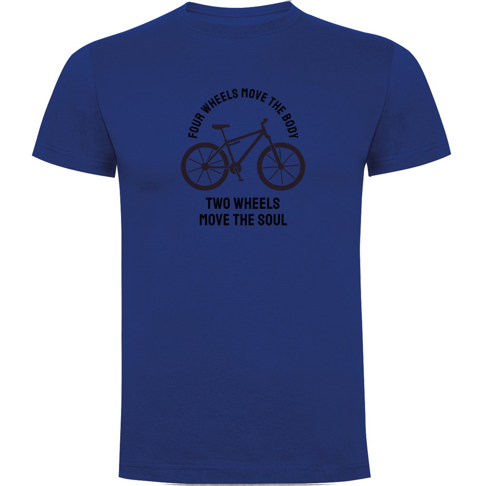 Kruskis T-shirt à Manches Courtes Four Wheels Move The Body XL Royal Blue