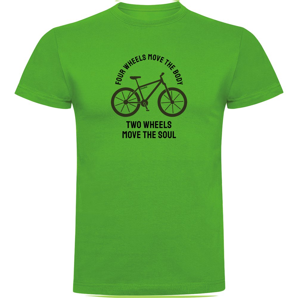 Kruskis T-shirt à Manches Courtes Four Wheels Move The Body 2XL Green
