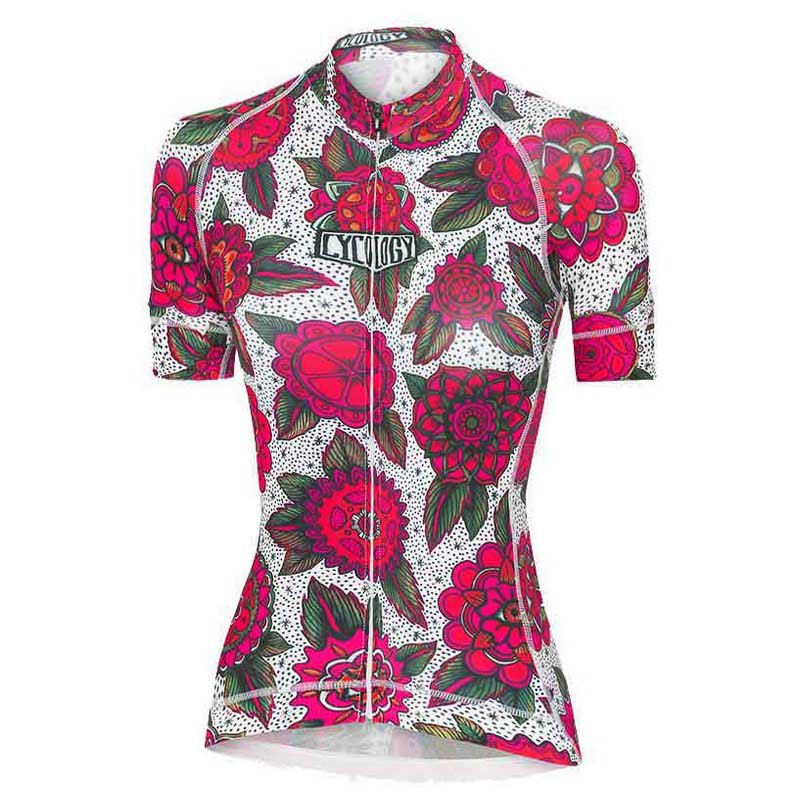 Cycology Cyco Floral Short Sleeve Jersey Rose M Femme
