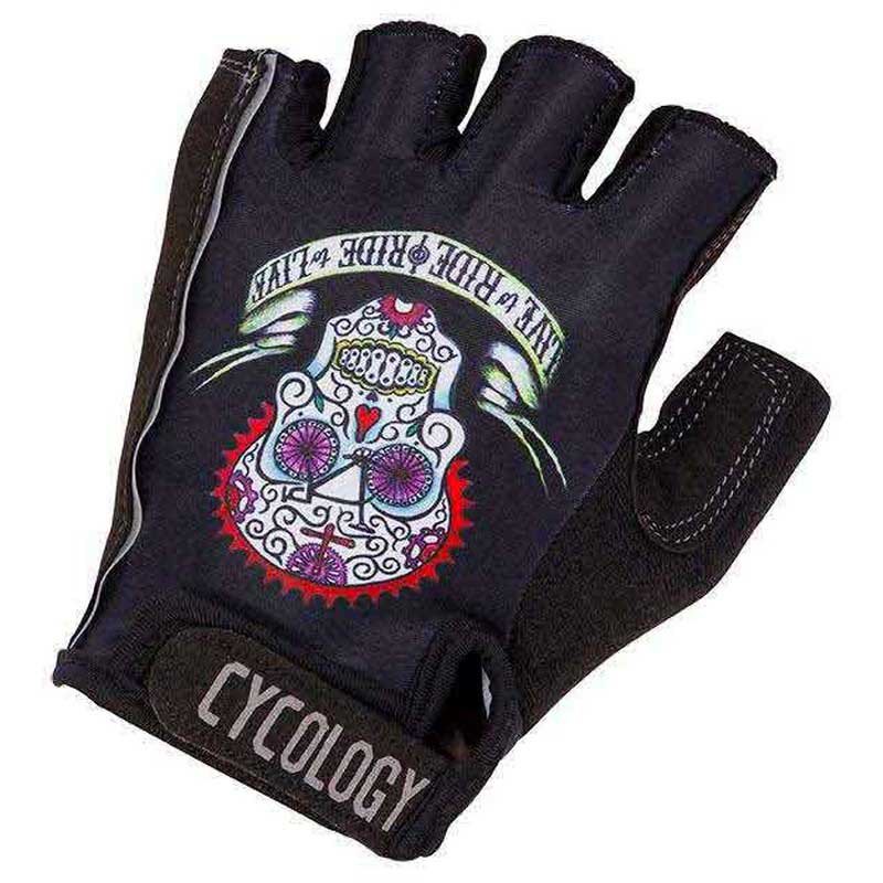 Cycology Day Of The Living Short Gloves Noir M Homme