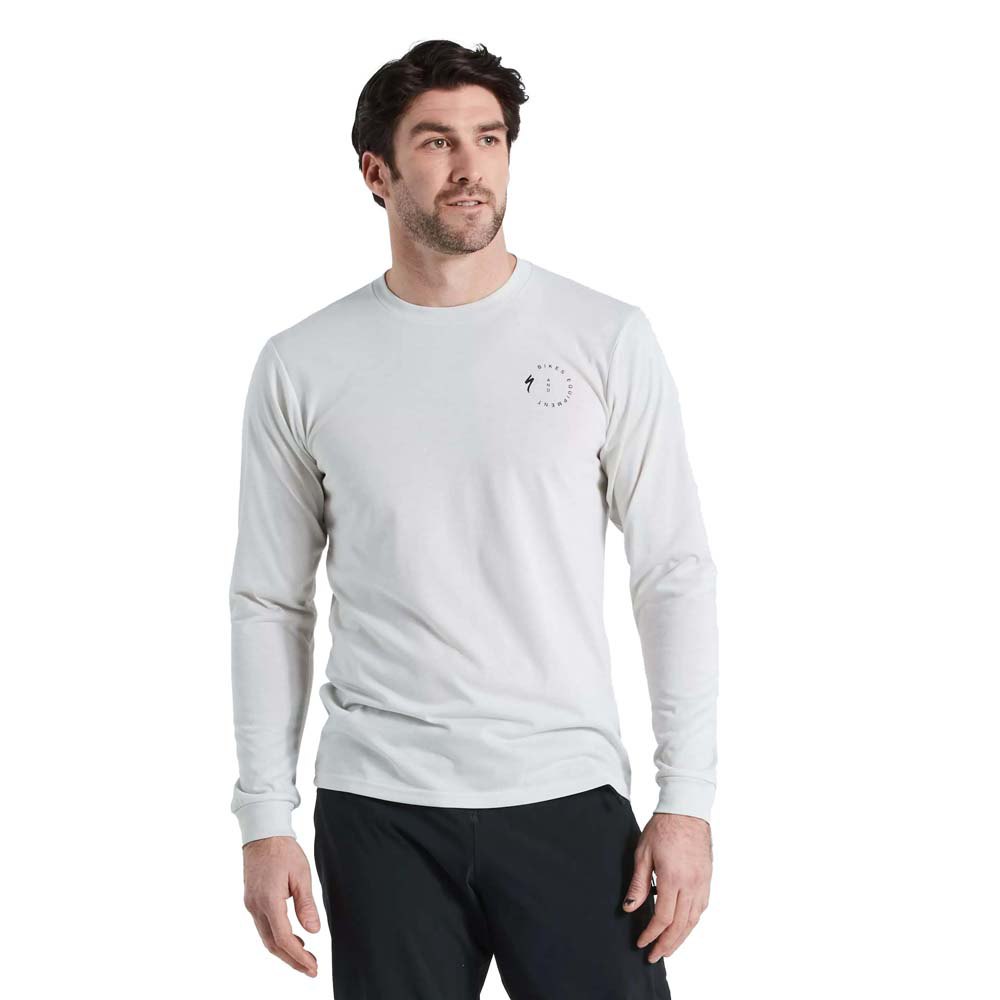 Specialized Stoke Long Sleeve T-shirt Blanc S Homme