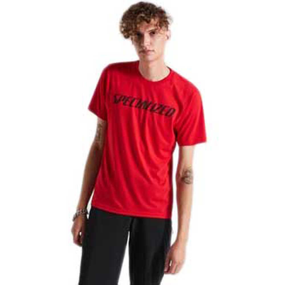 Specialized Wordmark Short Sleeve T-shirt Rouge S Homme