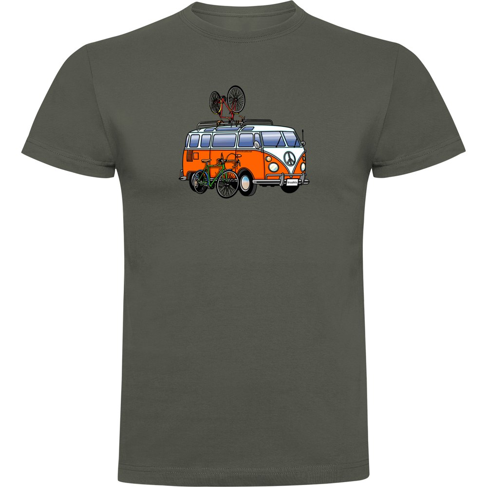 Kruskis Hippie Van Bike Short Sleeve T-shirt Orange M Homme