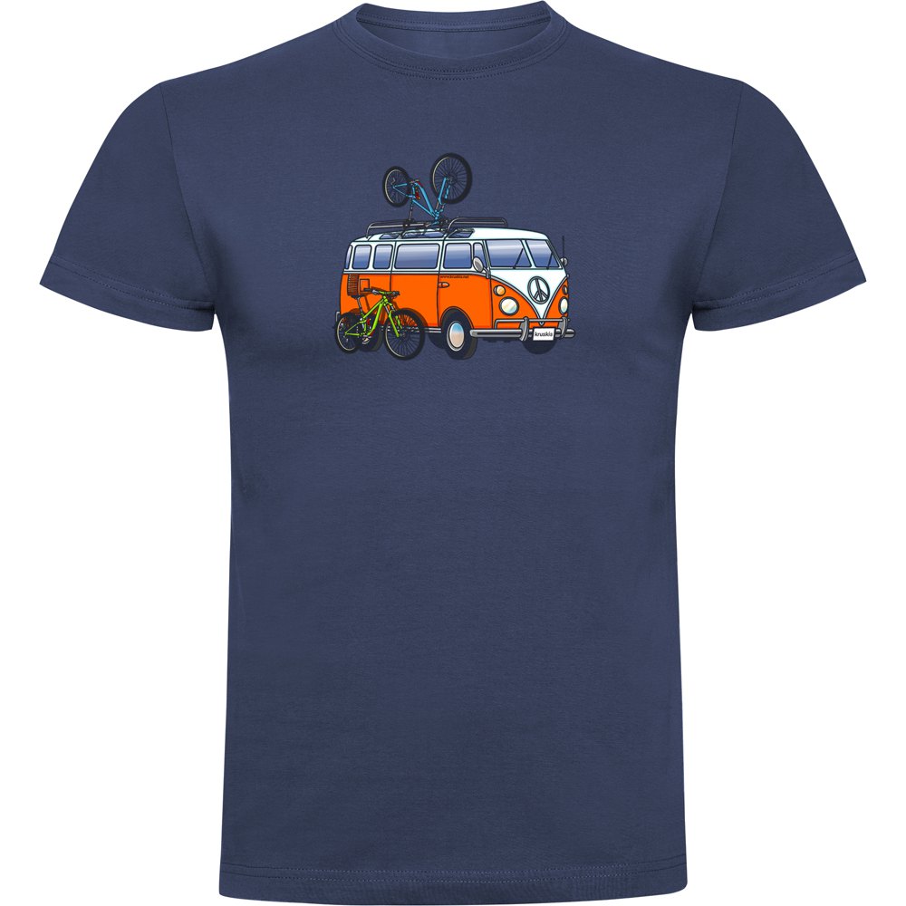 Kruskis Hippie Van Mtb Short Sleeve T-shirt Orange XL Homme