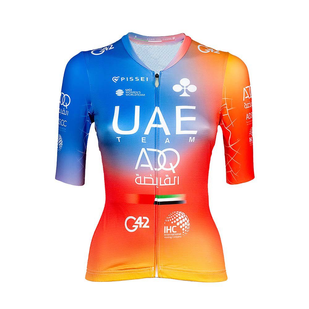 Pissei Uae Team Emirates 2023 Replica Short Sleeve Jersey  L Femme