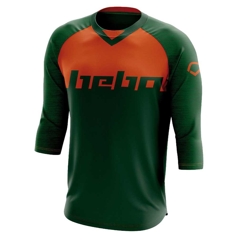 Hebo Level 3/4 Sleeve T-shirt Vert,Orange S Homme