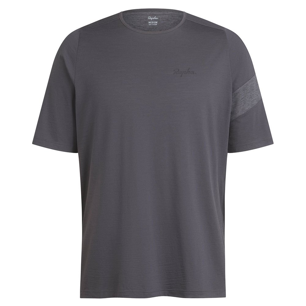 Rapha Trail Merino Short Sleeve T-shirt Gris L Homme