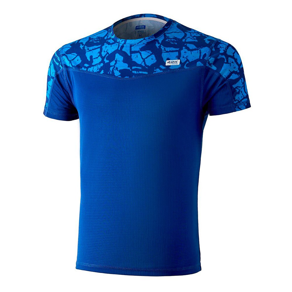 42k Running T-shirt à Manches Courtes Ares XL Blue