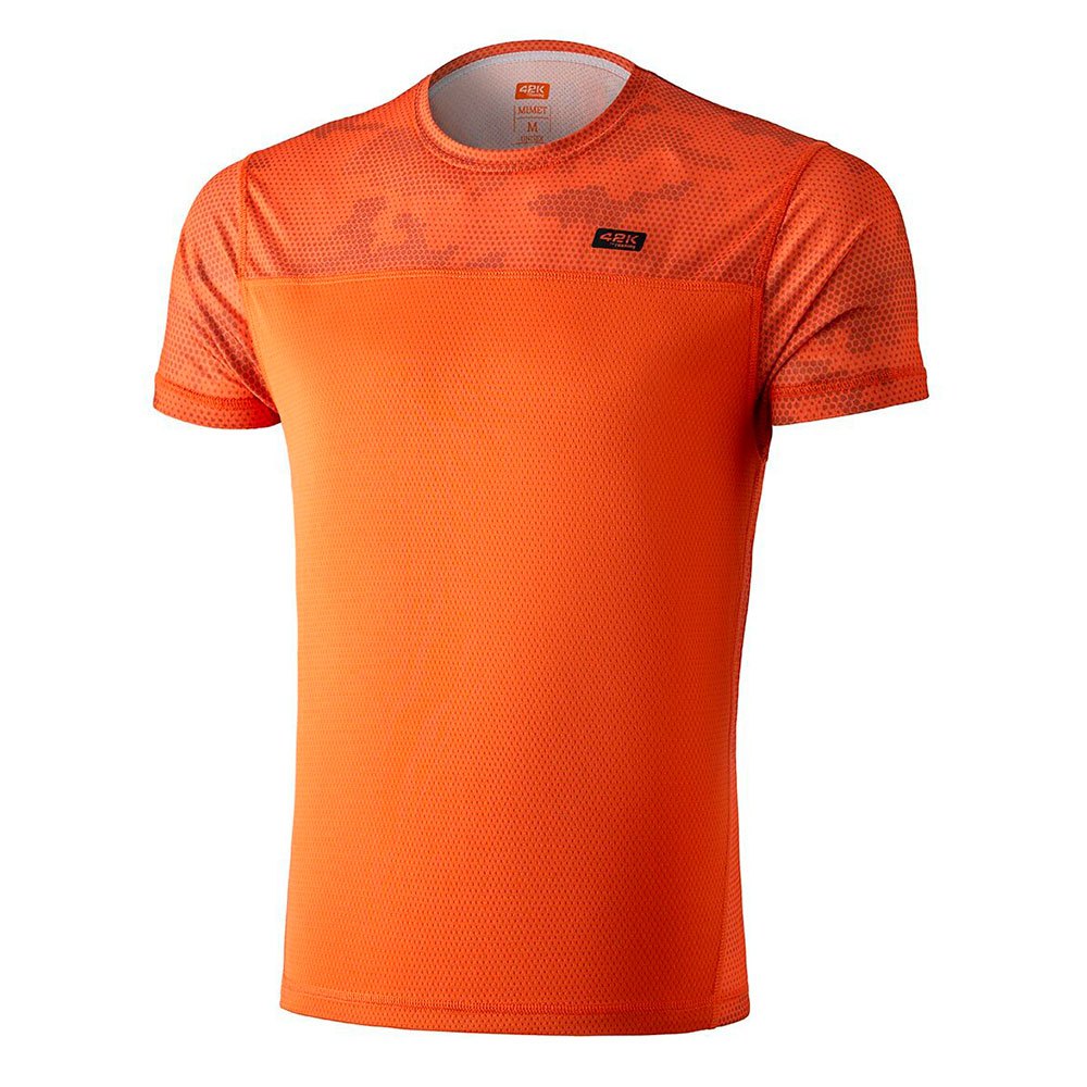 42k Running Mimet Short Sleeve T-shirt Orange XL Homme