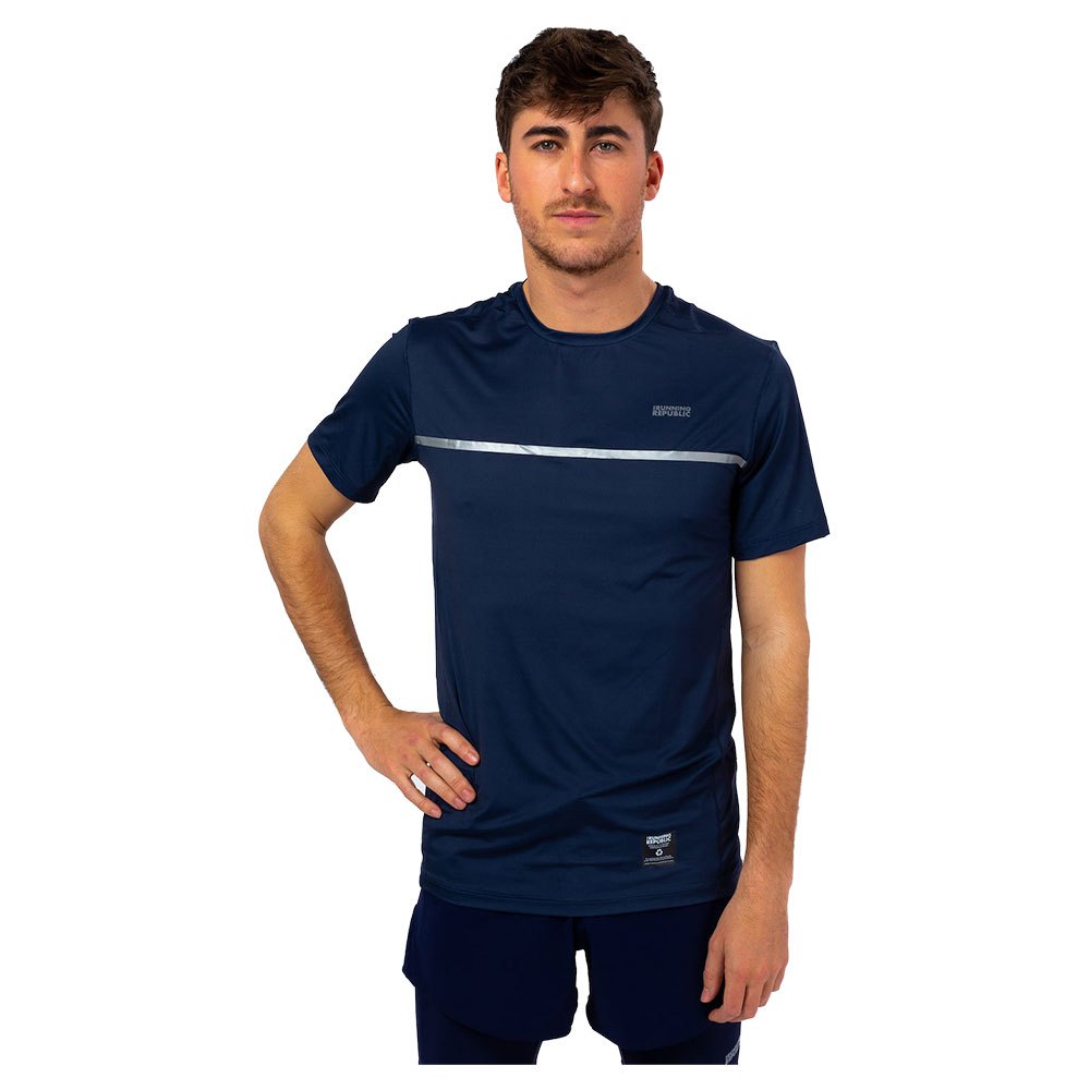 The Running Republic Ultra Light 2.0 Short Sleeve T-shirt Bleu M Homme