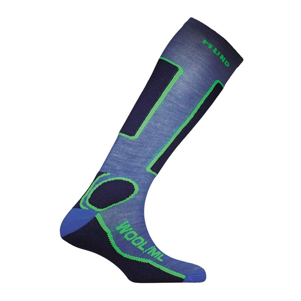Mund Socks Des Chaussettes Skiing Antibacterial EU 42-45 Blue