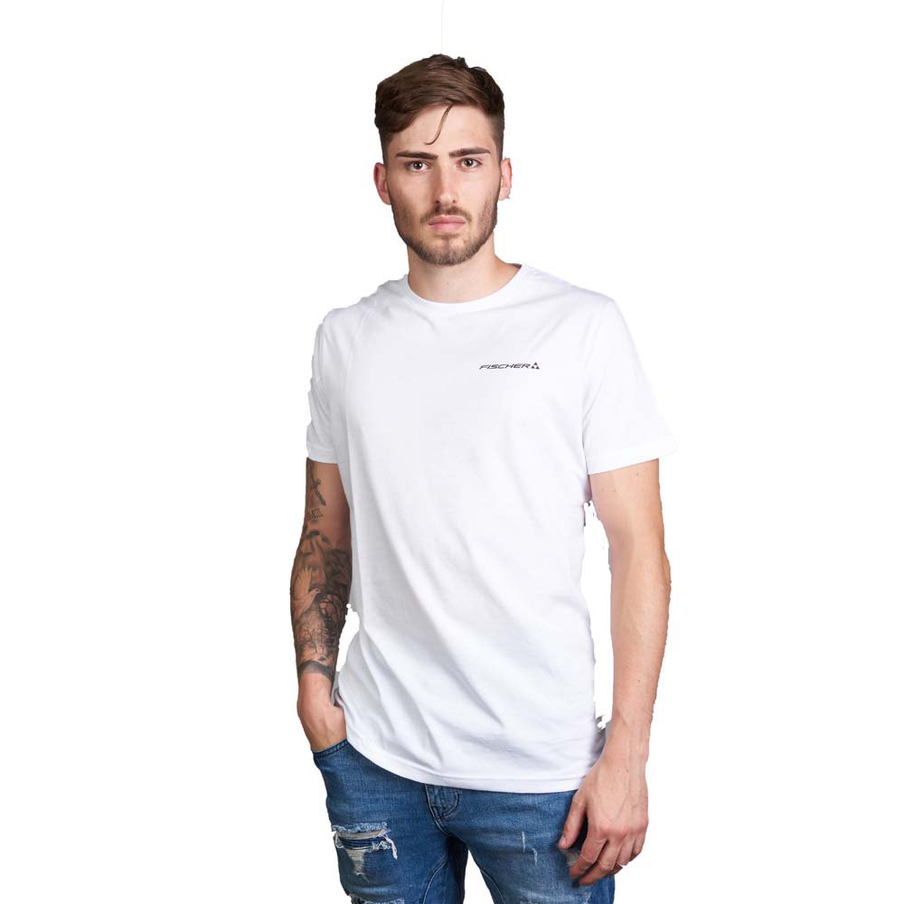 Fischer T-shirt à Manches Courtes Classic Logo L White