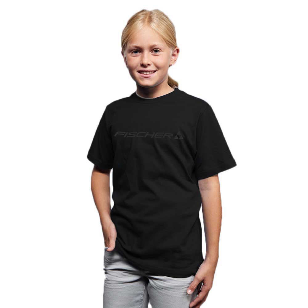 Fischer T-shirt à Manches Courtes Big Logo 176 cm Black