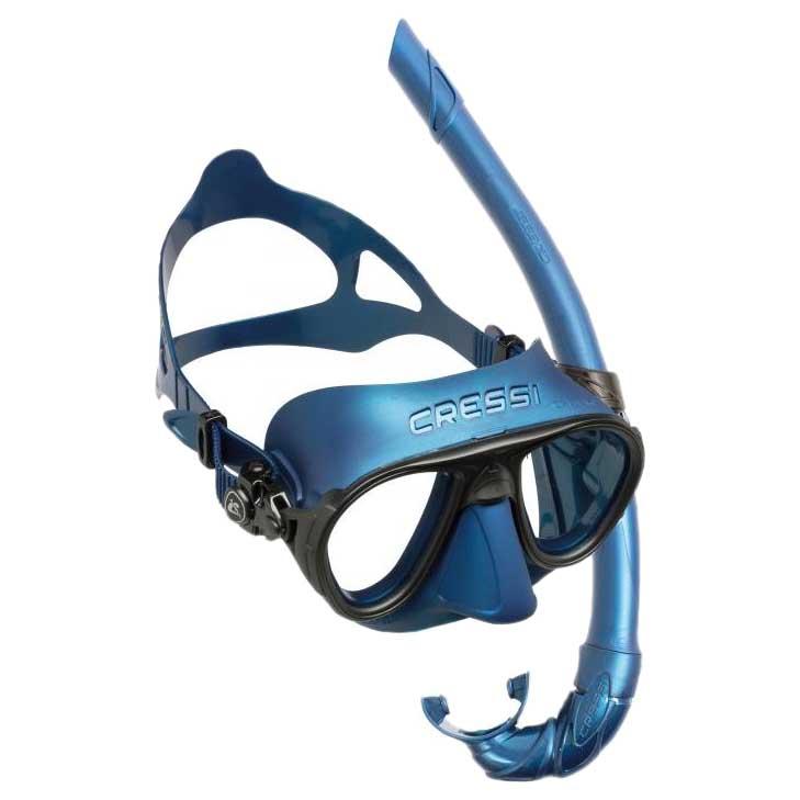 Dive Supply Cressi Kit Calibro And Corsica One Size Blue