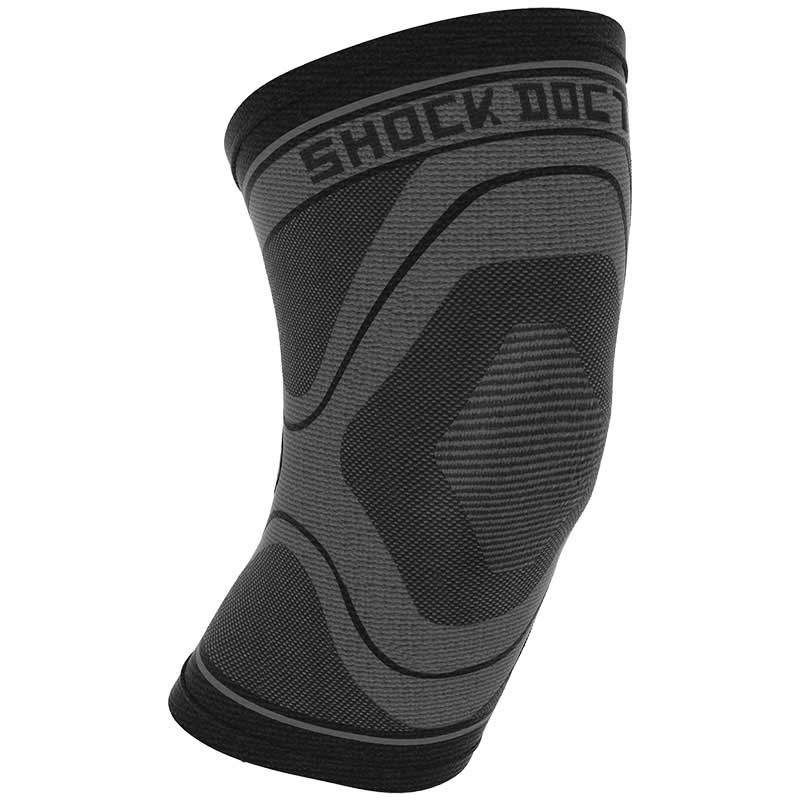 BikeInn Shock Doctor Compression Knit Knee Sleeve Black,Grey M