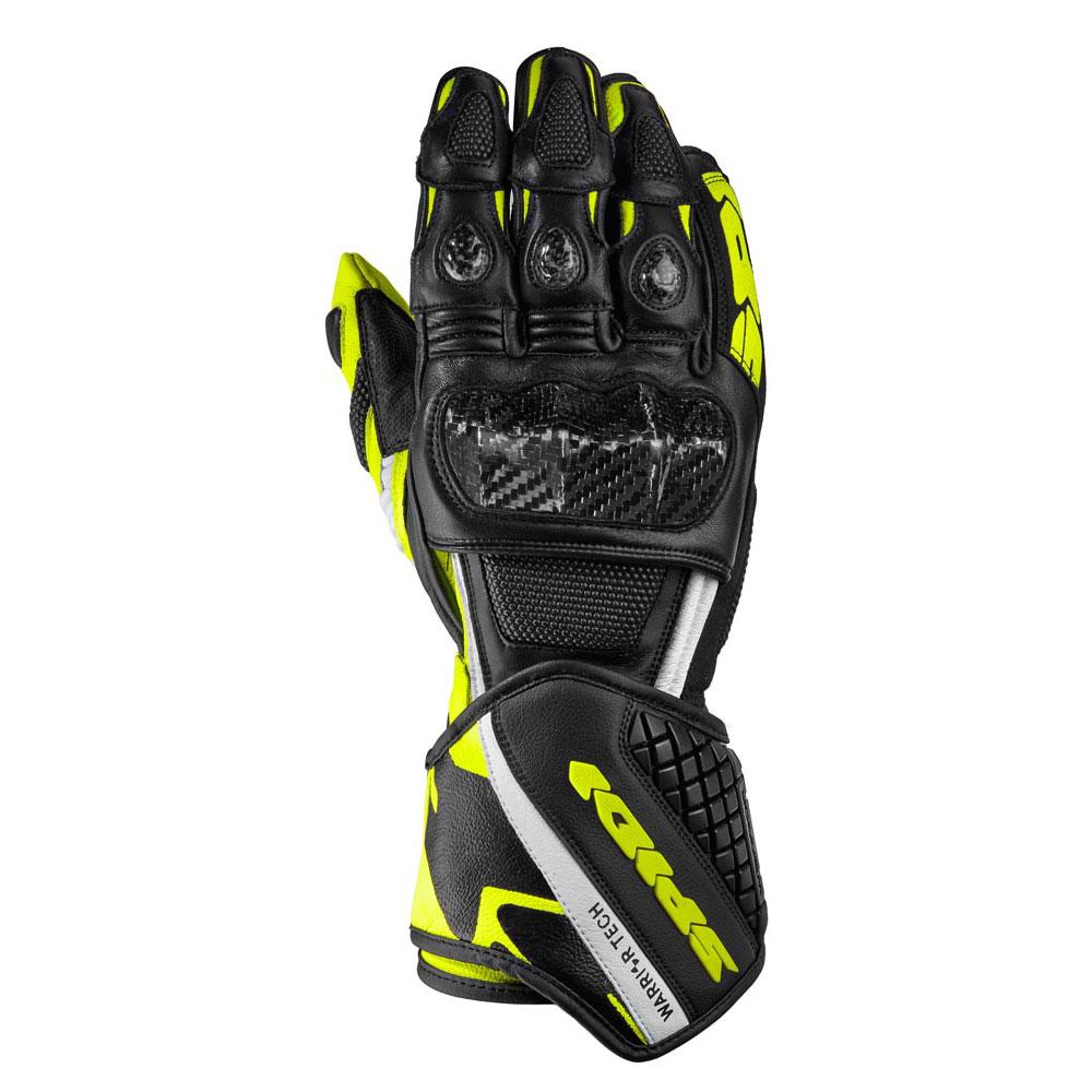 Photos - Motorcycle Gloves Spidi Carbo 5 Gloves Yellow,Black S A185-394-S 