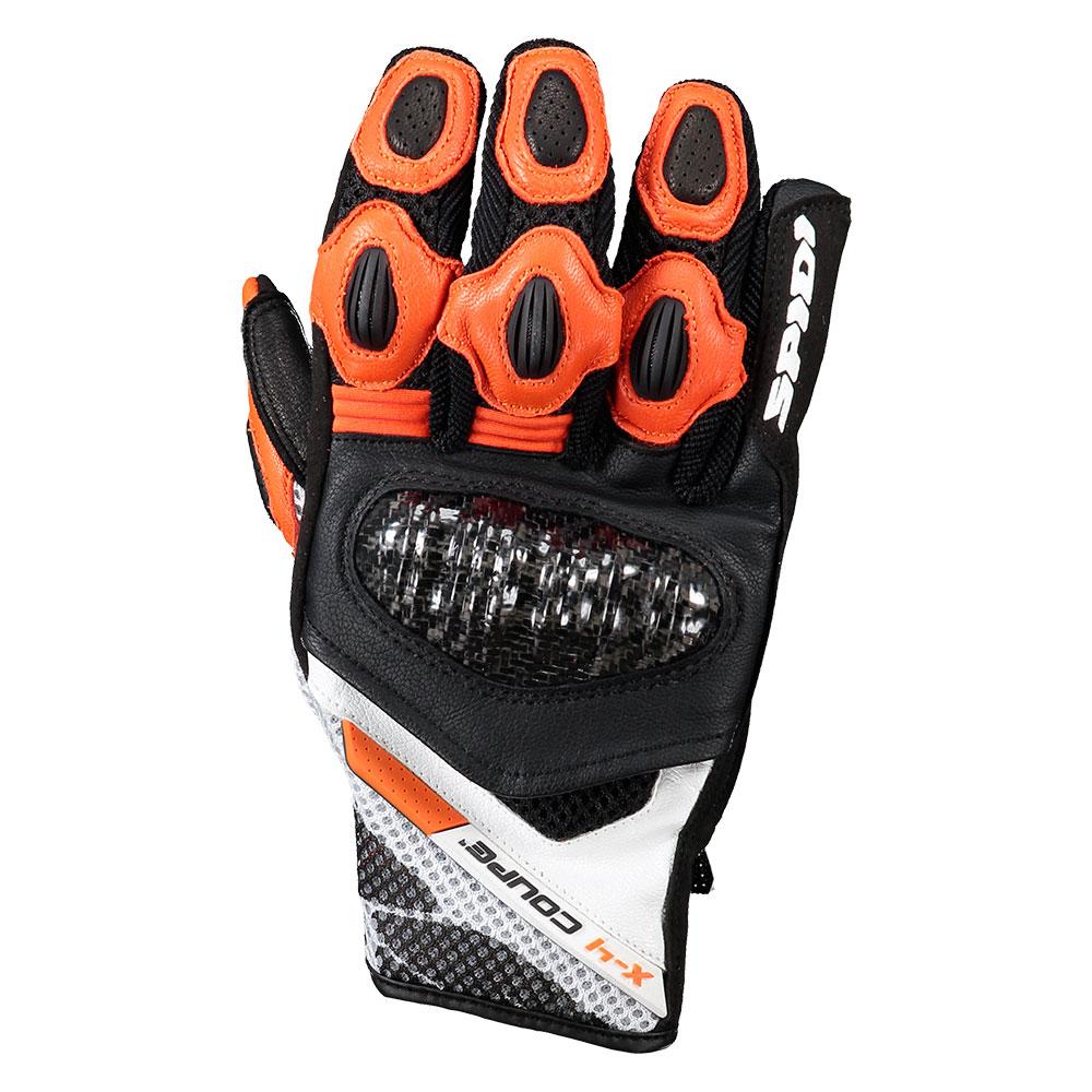 Photos - Motorcycle Gloves Spidi X4 Coupe Gloves Orange,Black S C80-087-S 