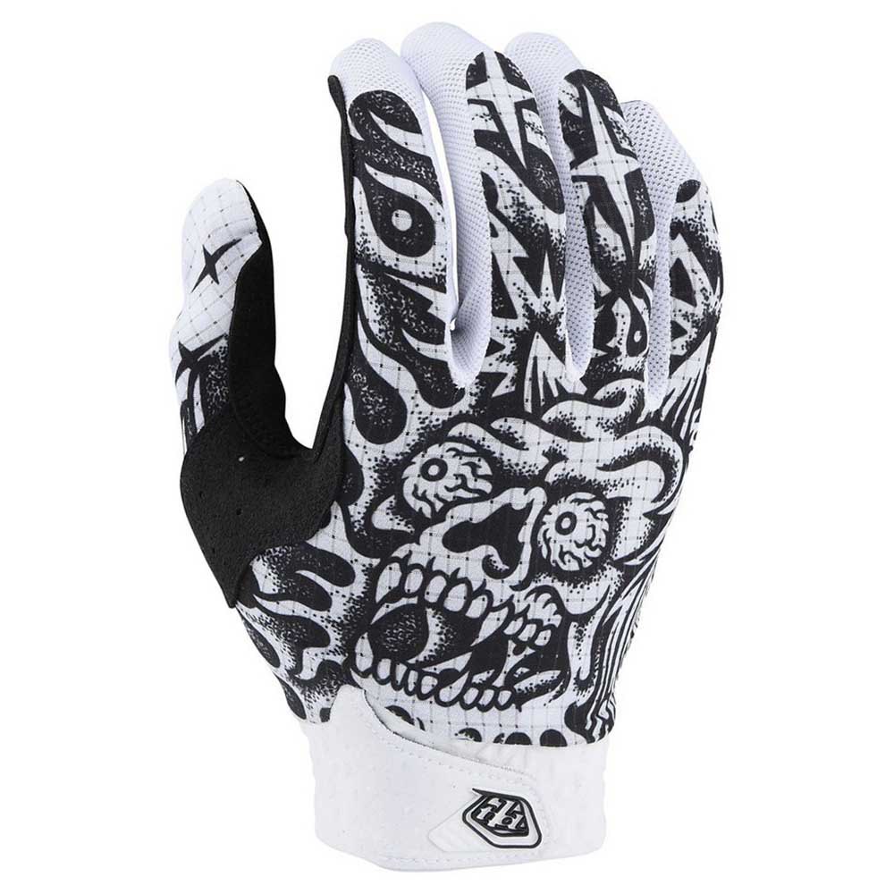 Photos - Motorcycle Gloves TLD Troy Lee Designs Air Skull Demon Long Gloves White S 404557012 