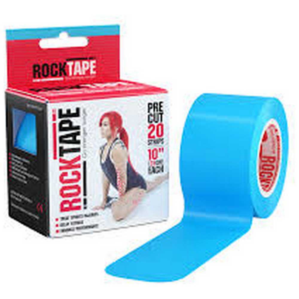 Rock Tape Standard Intl 5cmx25cm Pre-cut Kinesiology Tape Blå
