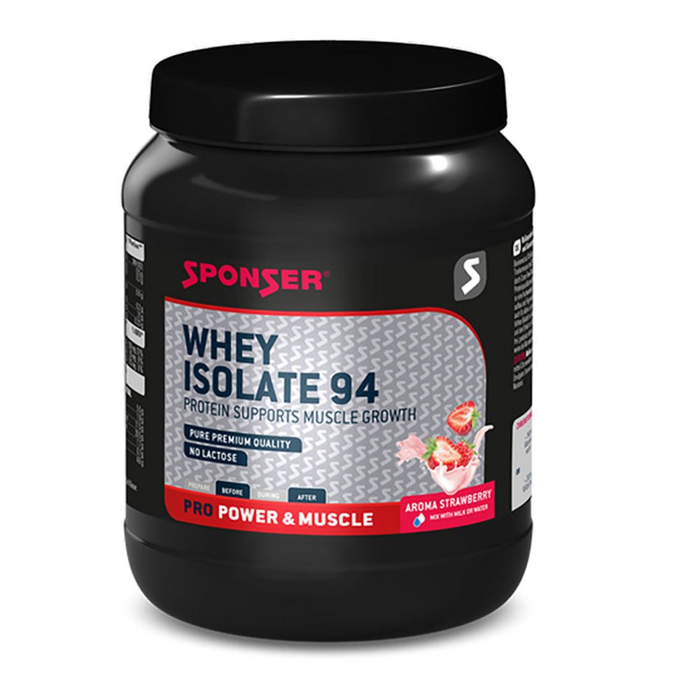Sponser Sport Food Whey Isolate 94 Strawberry Protein Powders 425g Durchsichtig