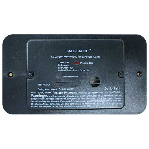Mti Industries 25 Series Dual Propane/lp Carbon Monoxide Trim Ring Alarm Svart