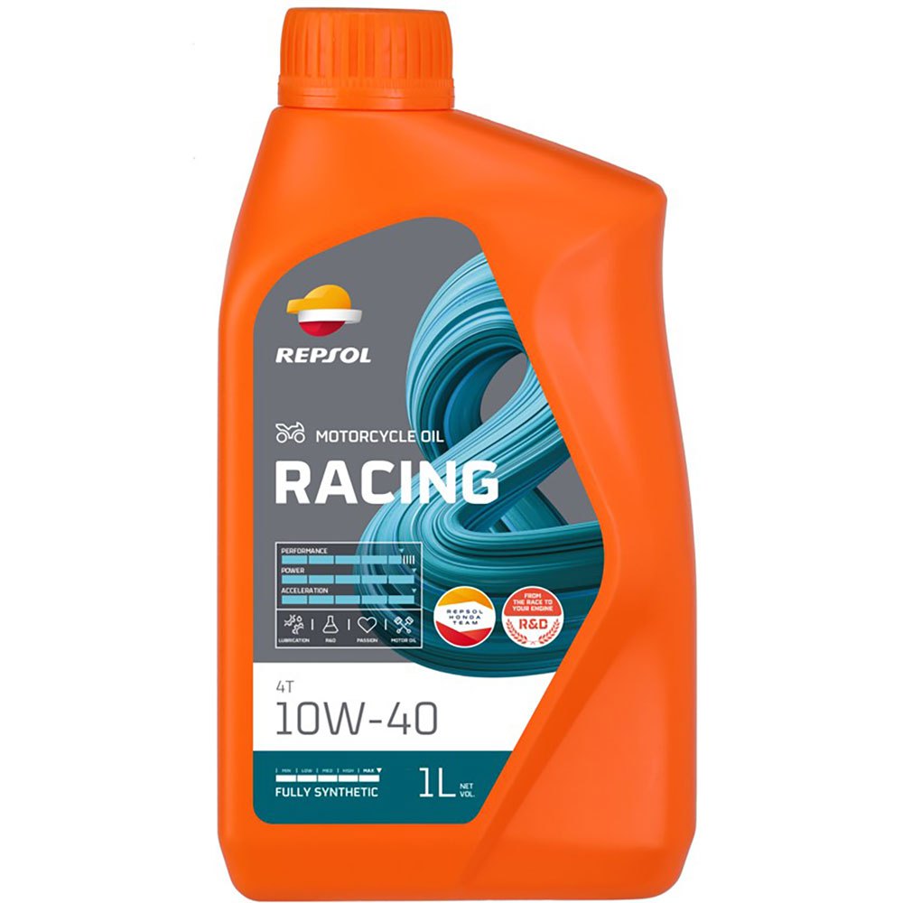 Repsol Racing 4t 10w40 1l Motor Oil Durchsichtig