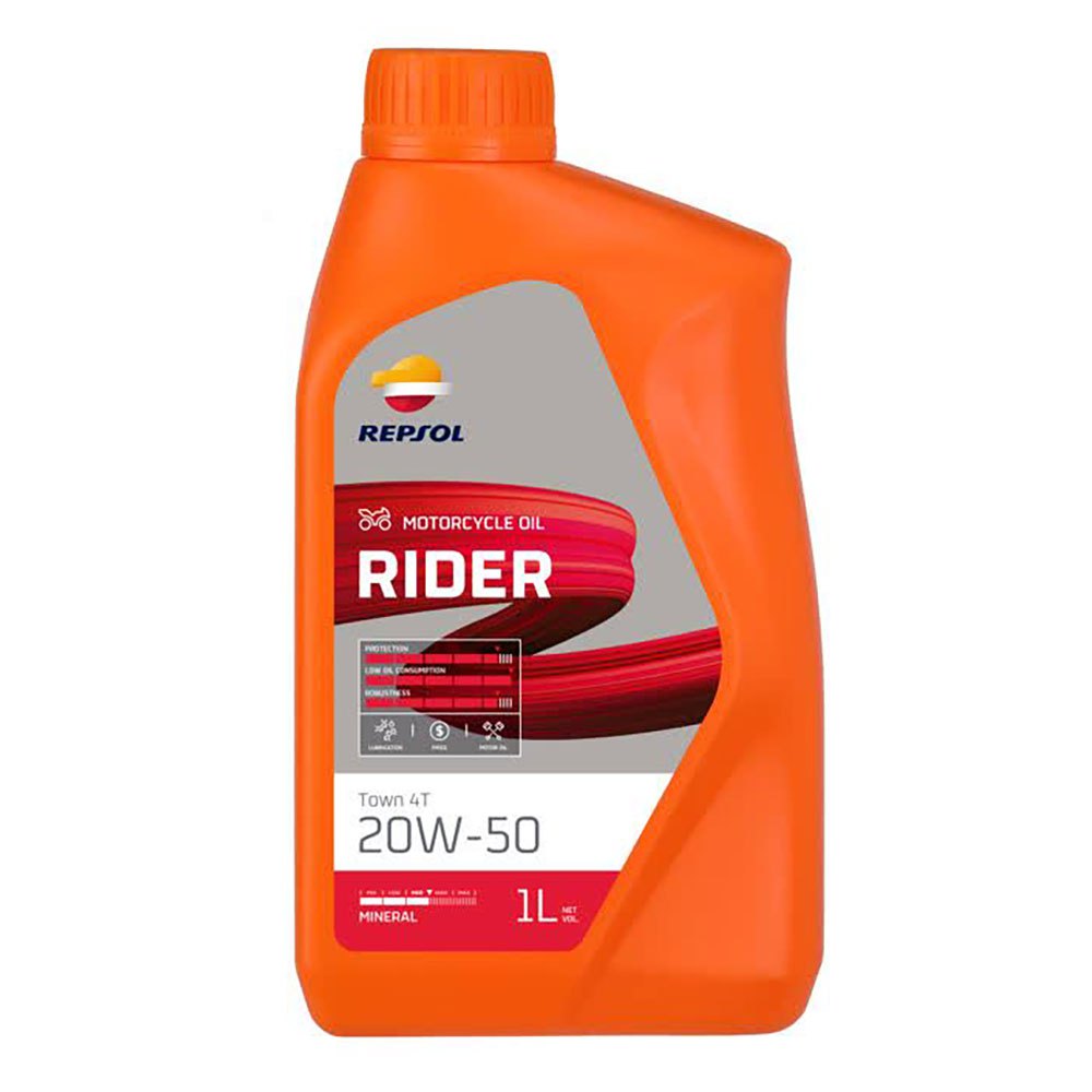 Repsol Rider 4t 20w50 Cp-1 Motor Oil Durchsichtig