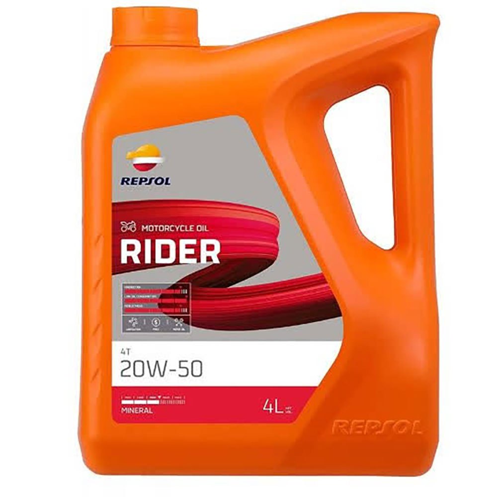 Repsol Rider 4t 20w50 Cp-4 Motor Oil Guld