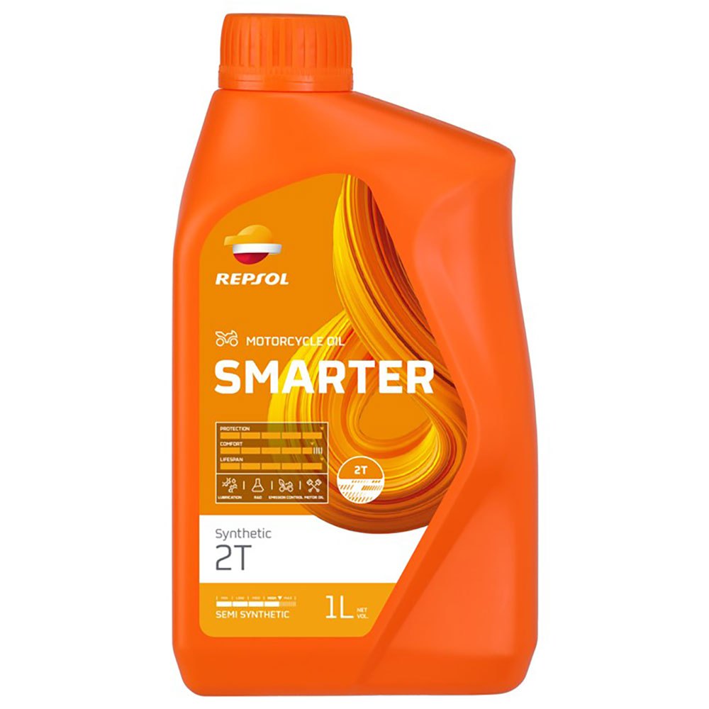 Repsol Smarter 2t 1l Synthetic Oil Guld