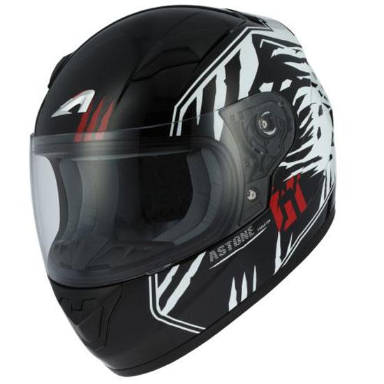 Astone Gt2 Graphic Predator Full Face Helmet Svart S