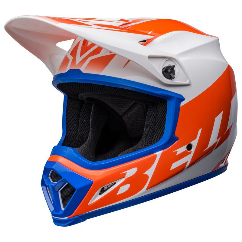 Bell Mx-9 Mips Disrupt Motocross Helmet Vit,Orange M