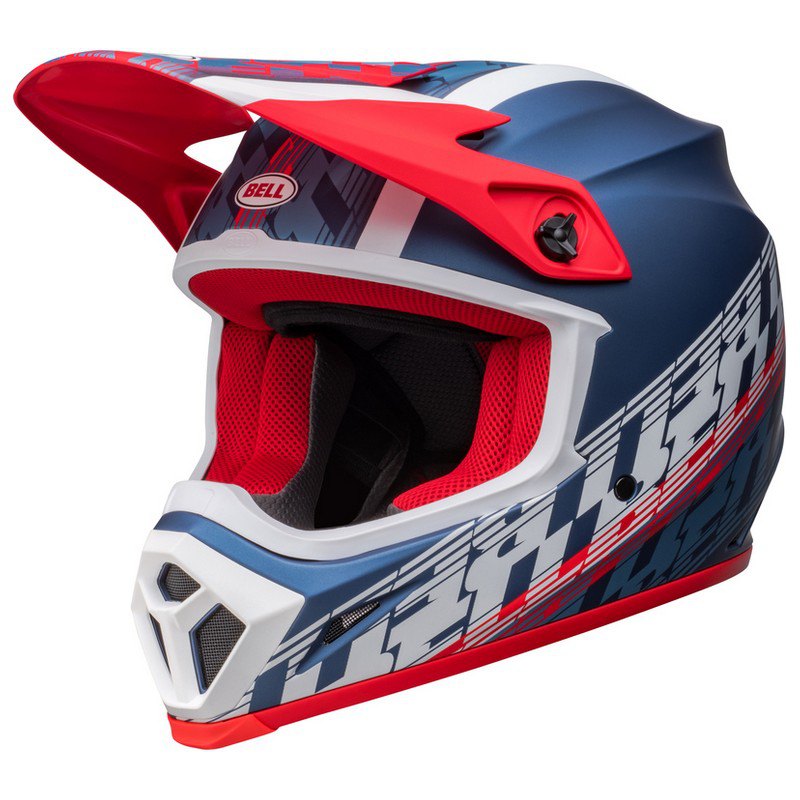 Bell Mx-9 Mips Offset Motocross Helmet Vit,Blå L