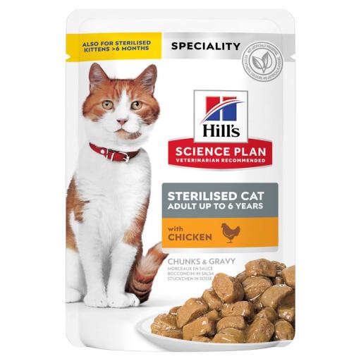 Hsp Sterilised Cat au Poulet 85 gr Hill's