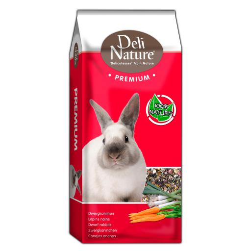 Mélange haut de gamme pour les lapins nains juniors 15 Kg Deli Nature