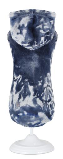 Sweat à capuche bleu abstrait XXS - 25 cm Nayeco