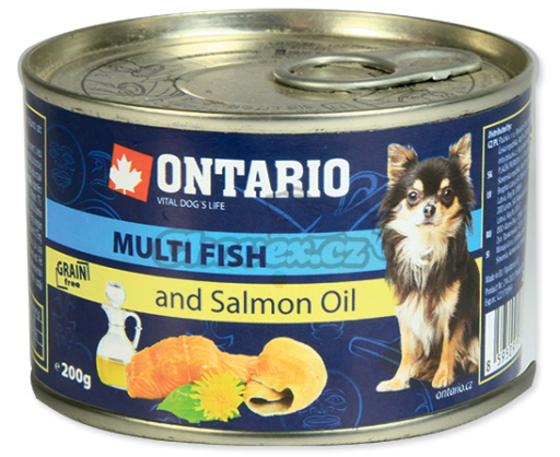 Mini Multi Pescado y aceite de Salmón 200 GR Ontario