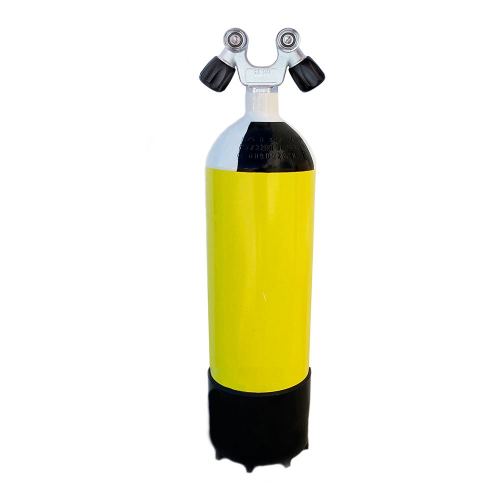 Metalsub Doppelventil V 10l 232 Bar Yellow Black White Sauerstoffflaschen Doppelventil V 10l 232 Bar