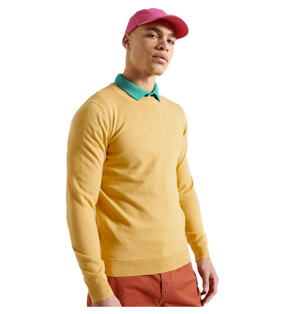 Superdry Orange Label Crew Pullover XL Ochre Marl günstig online kaufen