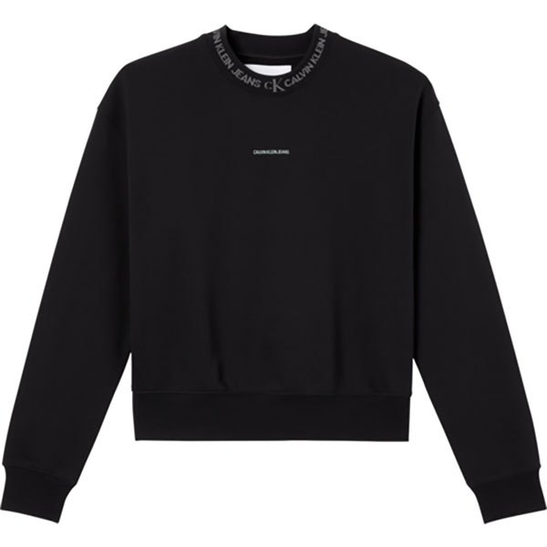 Calvin Klein Jeans Logo Trim Sweatshirt XS Ck Black günstig online kaufen