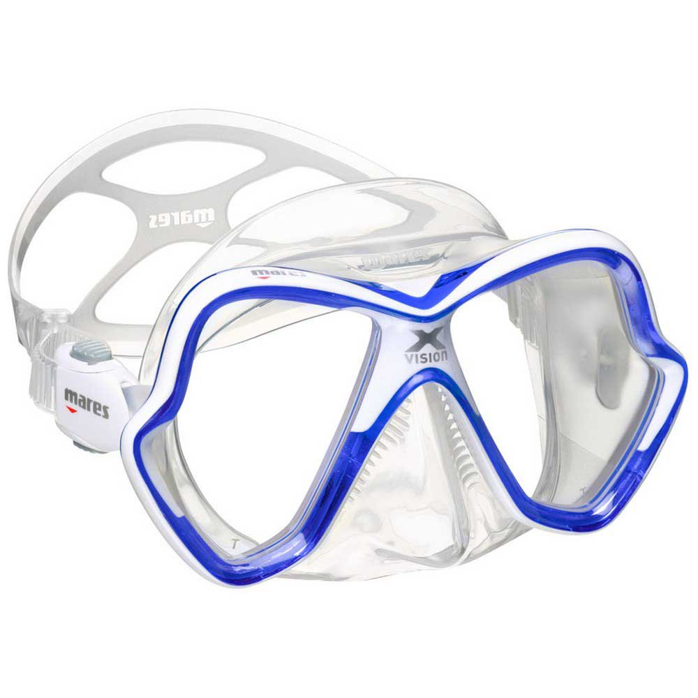 Zdjęcia - Maska do pływania Mares X Vision Eco Box Diving Mask Biały,Niebieski 411053-EBBLWCL 