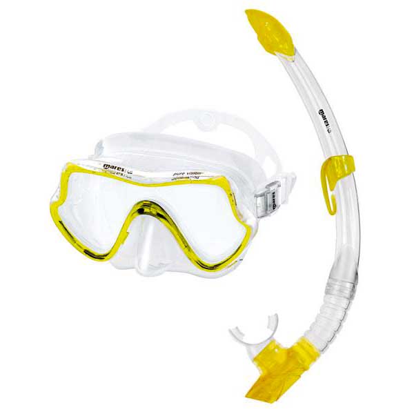 Zdjęcia - Maska do pływania Mares Aquazone Pure Vision Set Żółty 411736SFRYLCL