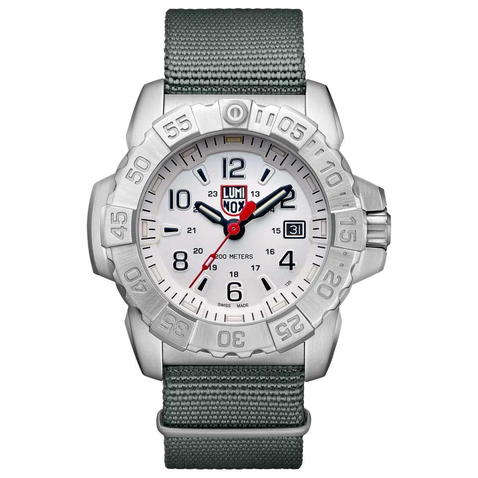 Luminox Relógio Navy Seal Steel 3257 45 mm Silver / Black - Relógios Relógio Navy Seal Steel 3257