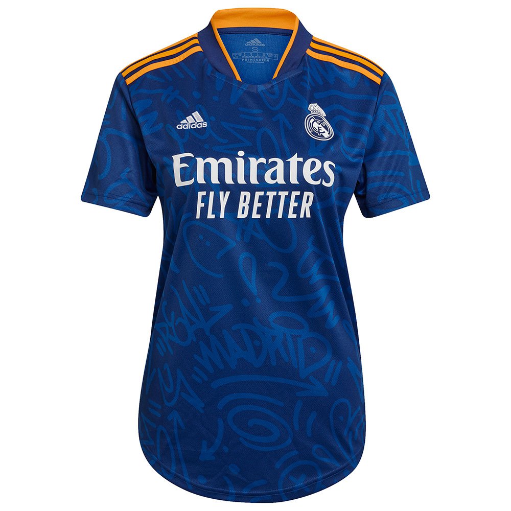 Camiseta Manga Corta Real Madrid 21/22 Segunda Equipación Woman L Victory Blue