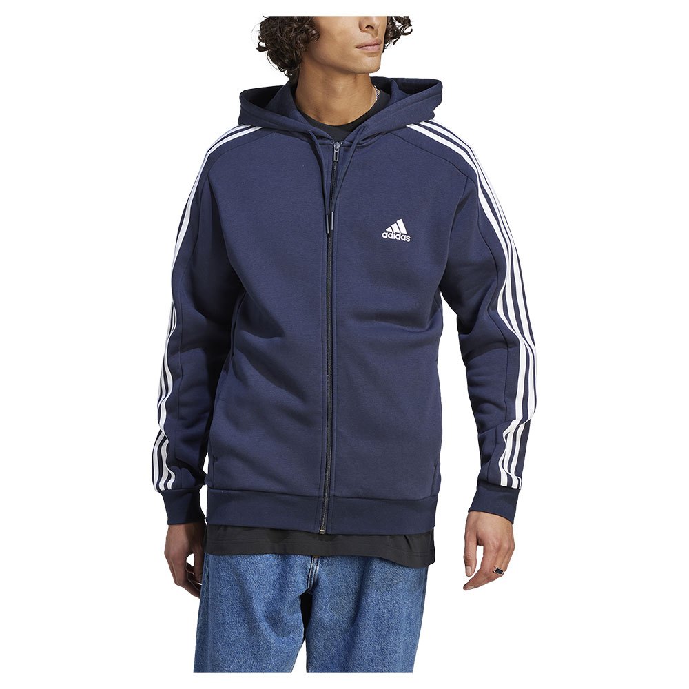 Adidas Sportswear Essentials Fleece 3 Stripes Full Zip Sweatshirt  S / Regular Homem