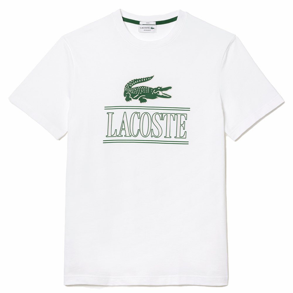 Lacoste Th1218 Short Sleeve T-shirt Branco 2XS Homem