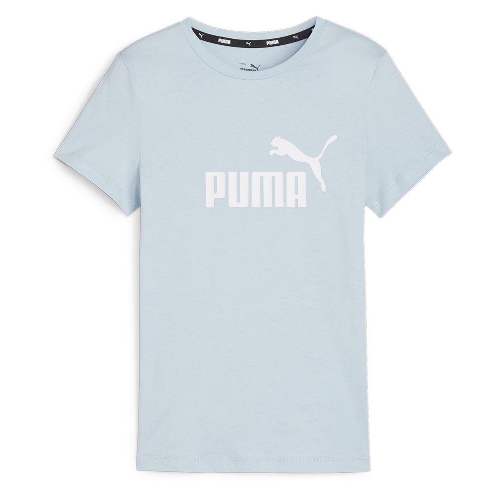 Puma 587029 Ess Logo Short Sleeve T-shirt Azul 9-10 Years Menina