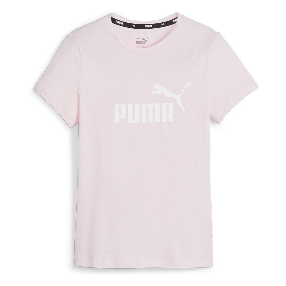 Puma Ess Logo Short Sleeve T-shirt Rosa 9-10 Years Menina